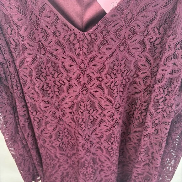 Xhilaration Dress or long top. Long sleeve. Cold shoulder. Merlot colour . XXL - Picture 6 of 14